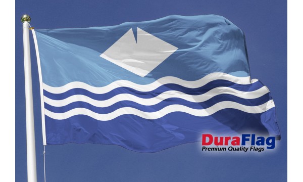 DuraFlag® Isle of Wight New (Waves) Premium Quality Flag